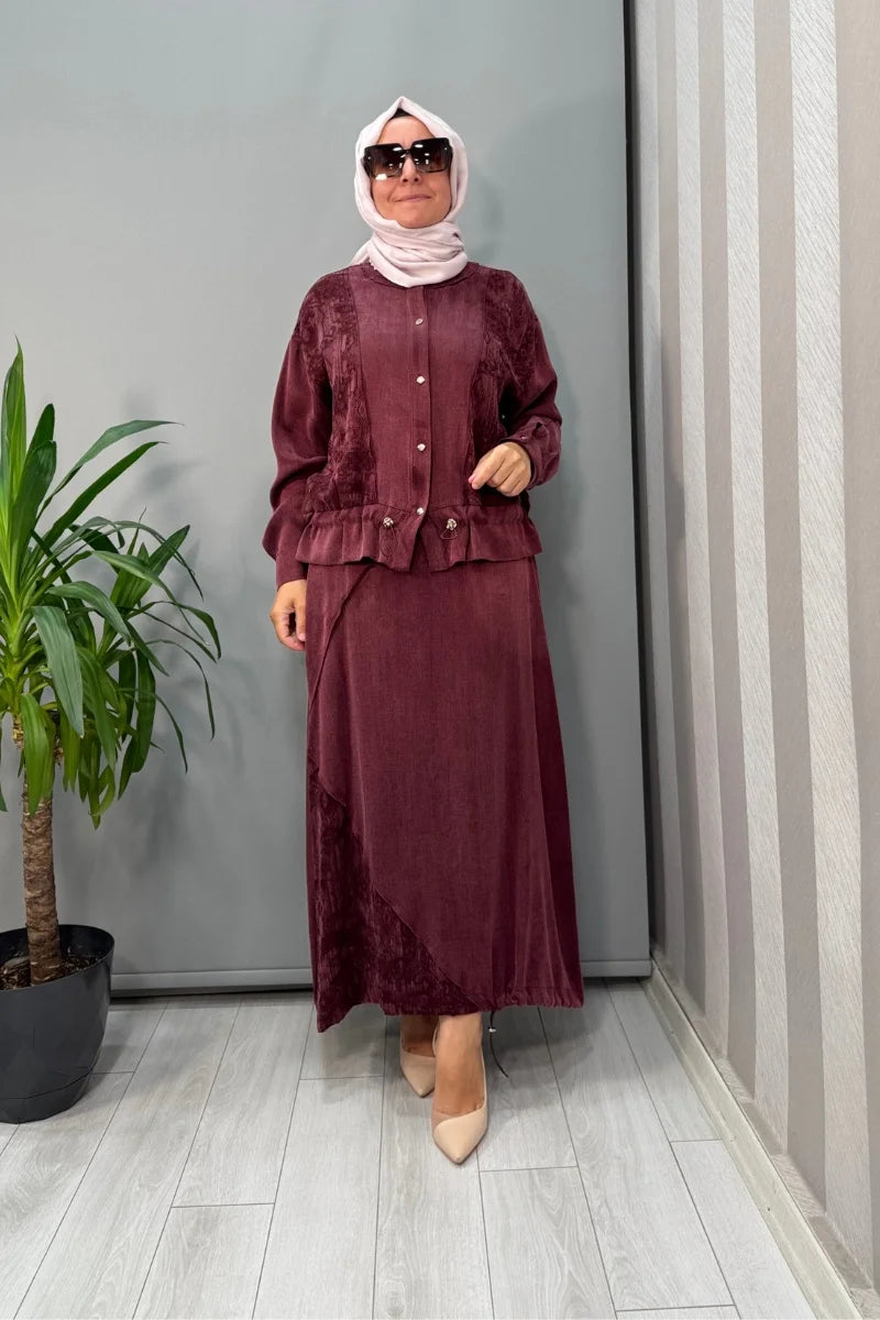 Ghisa Takım Bordo 26KGSTKM 4046 - Bordo - Görsel 1 #renk_bordo