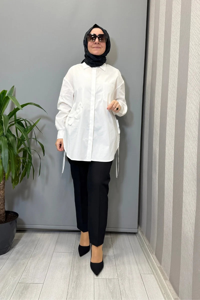 Ghisa Tunik Beyaz 3611T 4197 - Beyaz - Görsel 1 #renk_beyaz