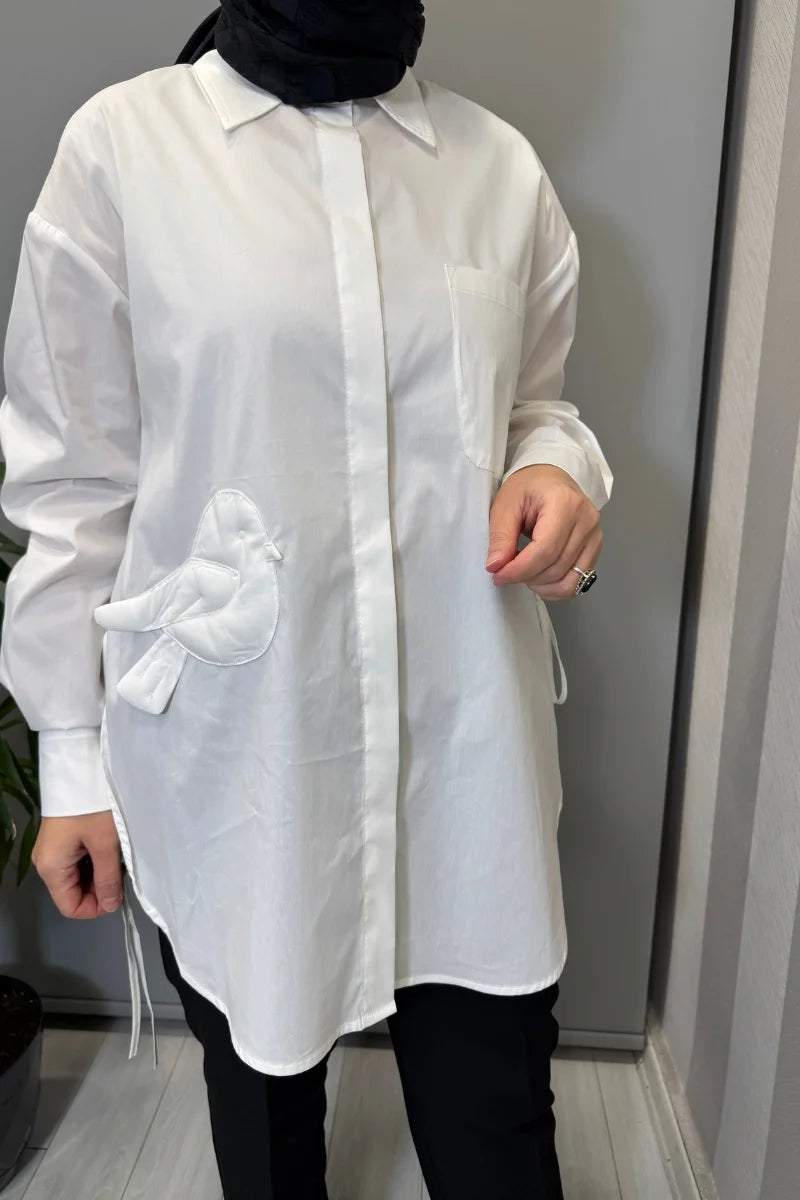 Ghisa Tunik Beyaz 3611T 4197 - Beyaz - Görsel 3 