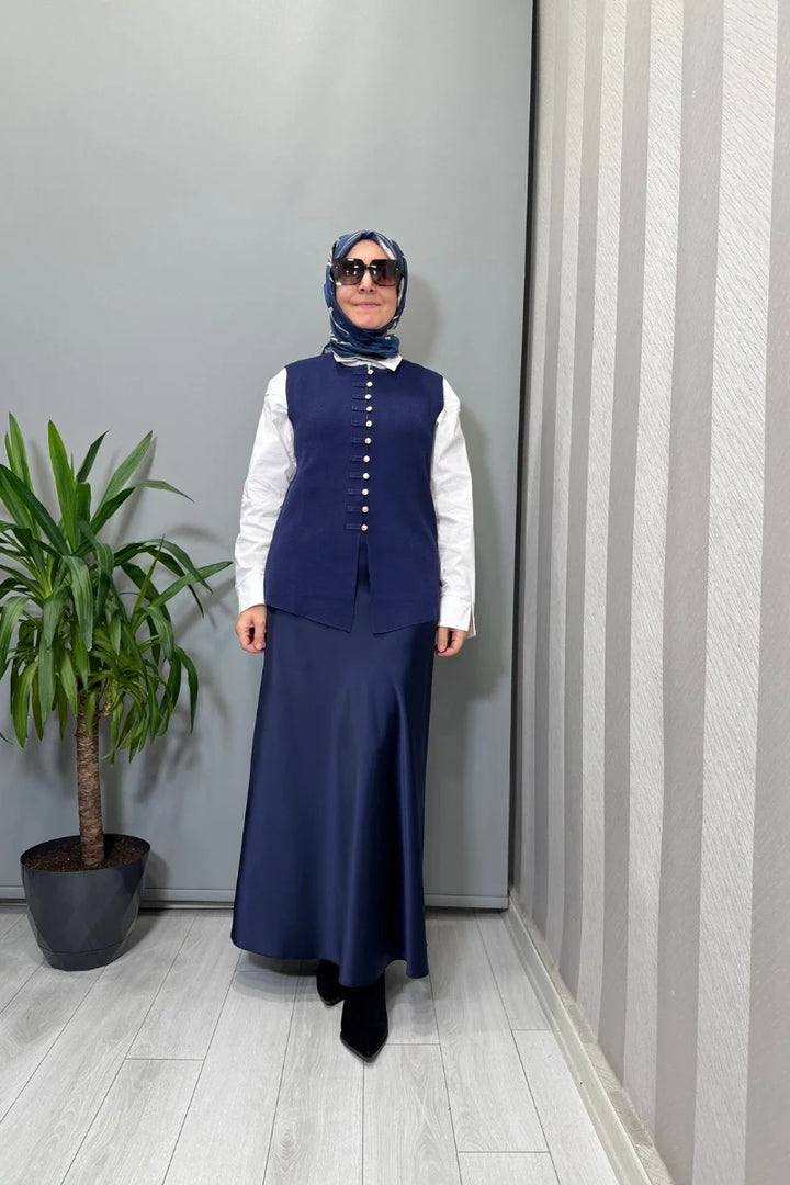 Ghisa Yelek Lacivert 26KOBYLK 3292