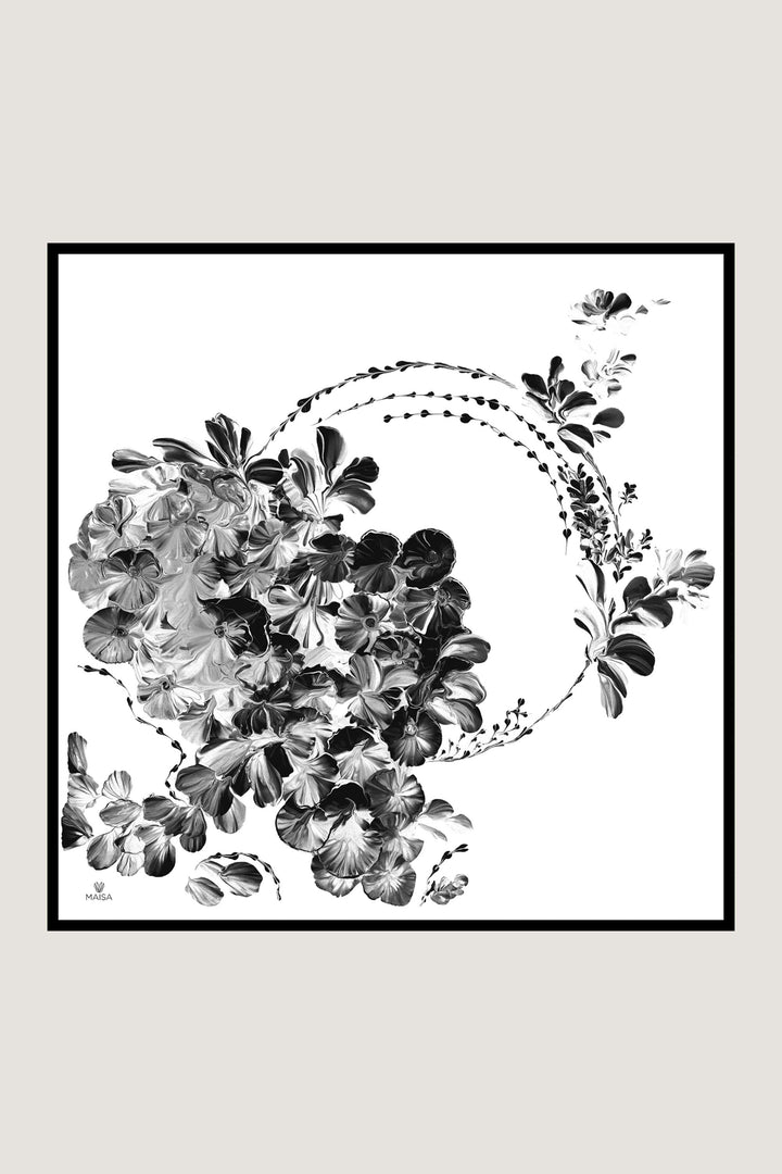 Maisa HELYA SURA İPEK EŞARP 90*90 CM - EKRU