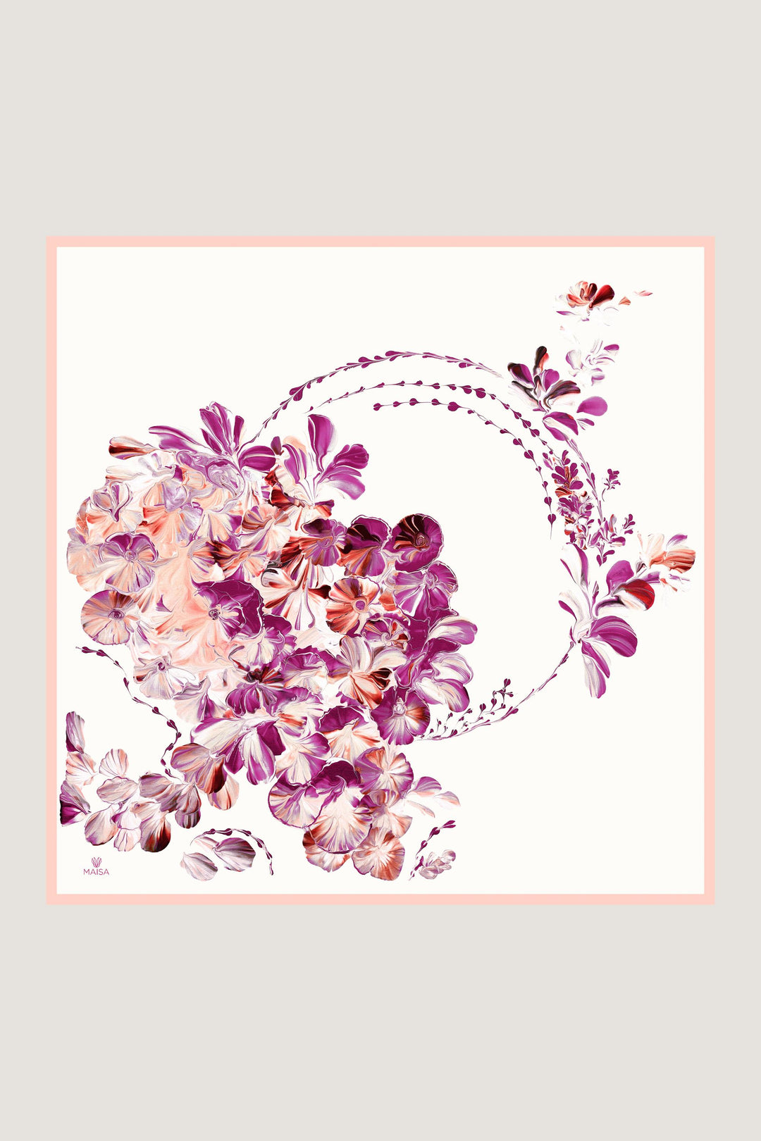 Maisa HELYA SURA İPEK EŞARP 90*90 CM - SOMON