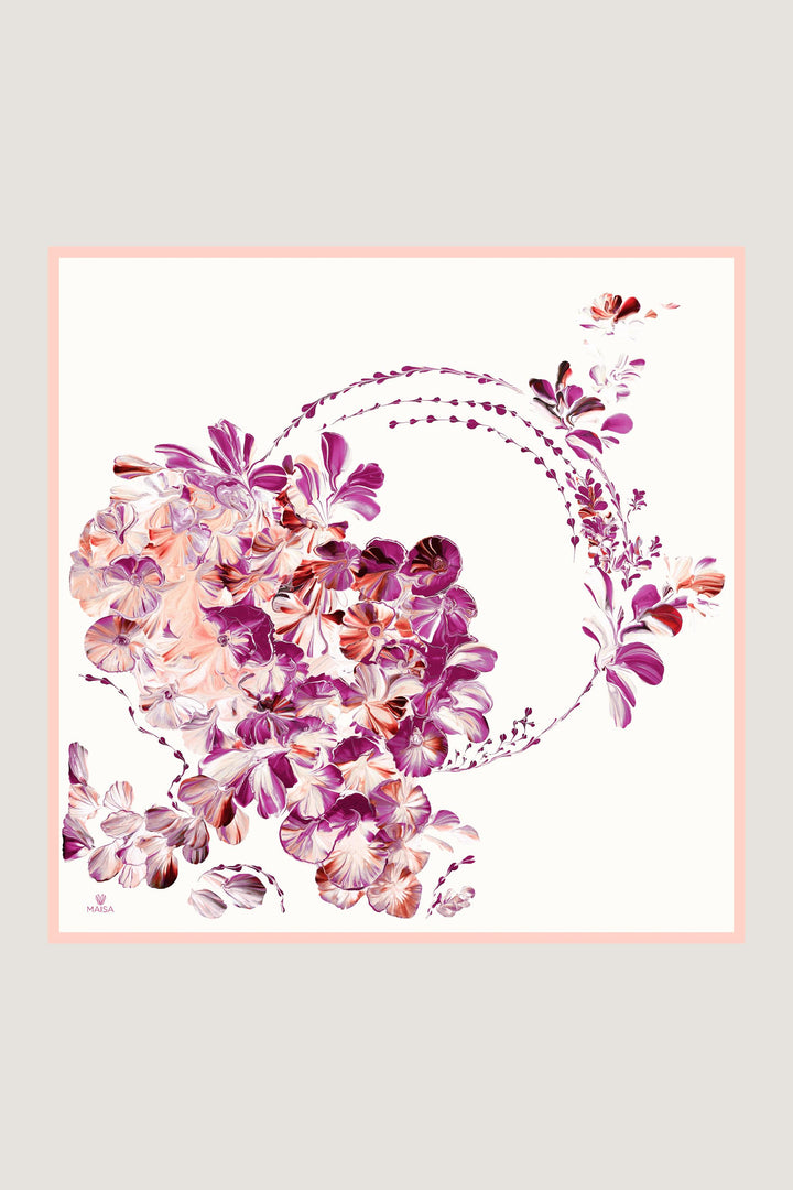 Maisa HELYA SURA İPEK EŞARP 90*90 CM - SOMON