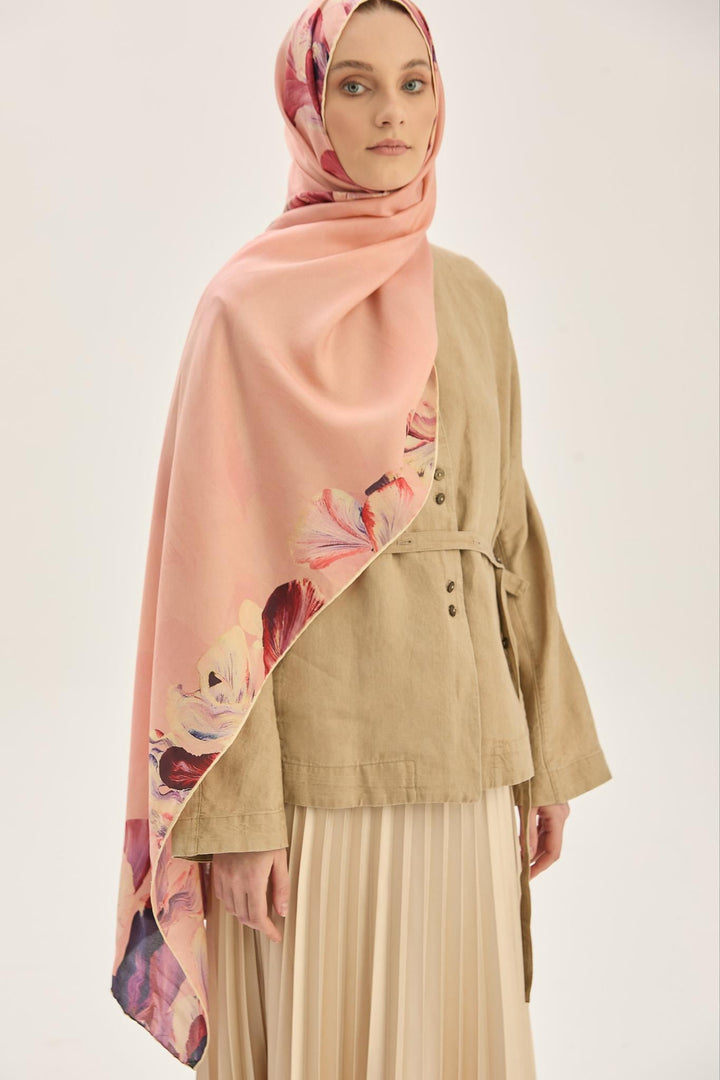 Maisa HUŞ PAMUK İPEK ŞAL 70*190 CM - SOMON