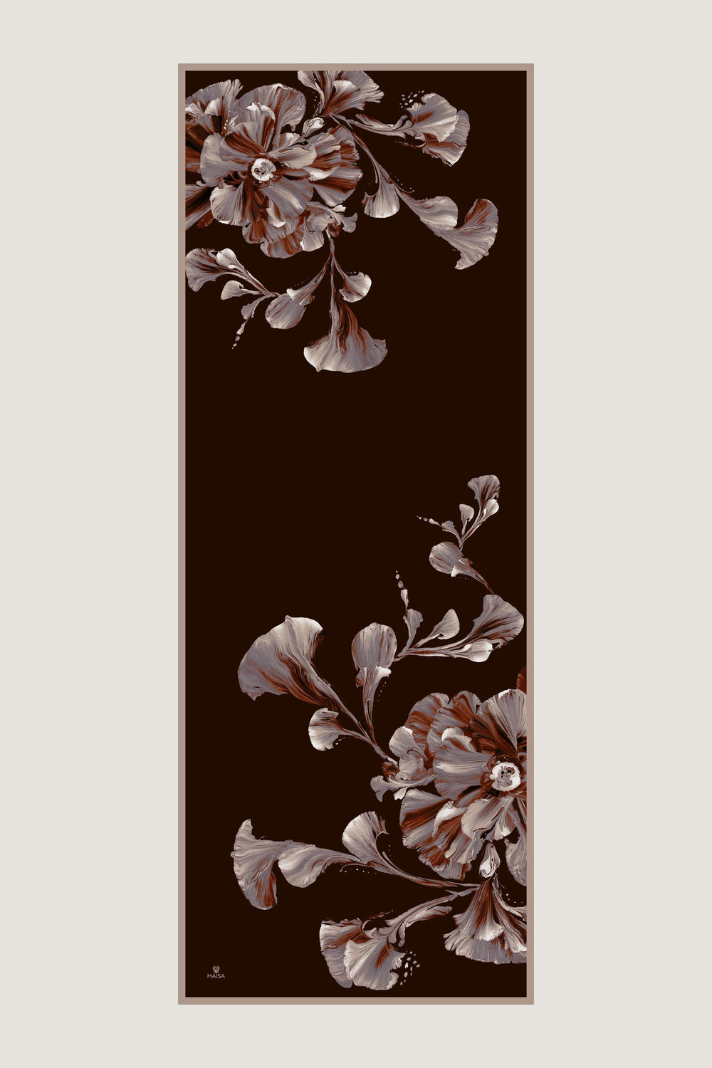 İLAY KREP İPEK ŞAL 70*190 CM - KAHVERENGİ #renk_kahverengi