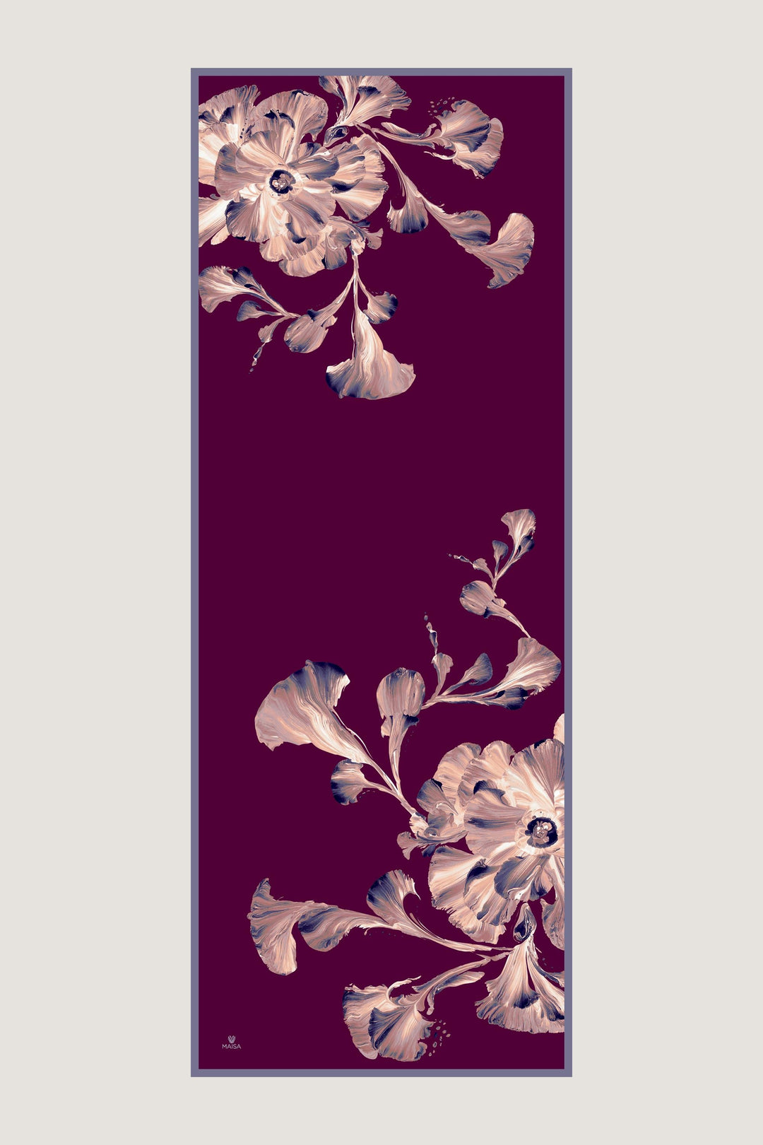 İLAY KREP İPEK ŞAL 70*190 CM - MÜRDÜM #renk_m-rd-m