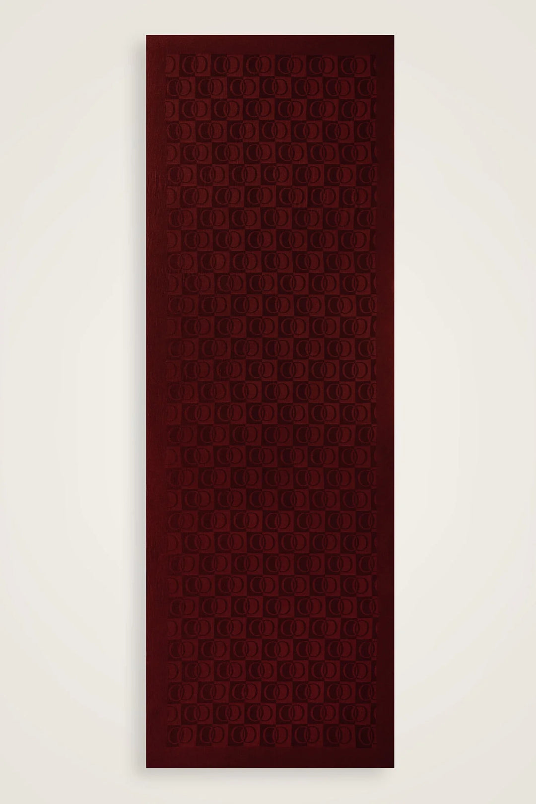 İmannoor Dama Desen Bordo Naia Pamuk Şal 70x 200