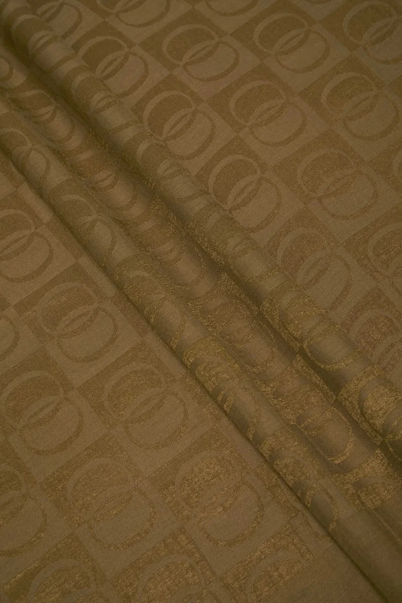 İmannoor Dama Desen Haki Naia Pamuk Şal 70x 200