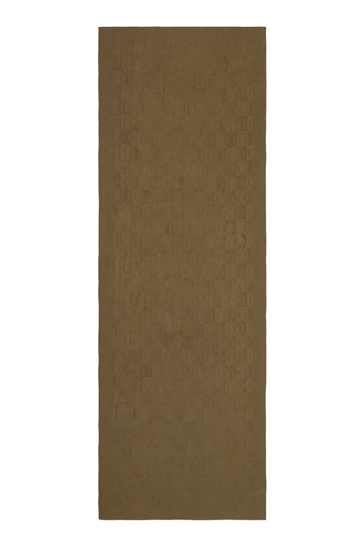 İmannoor Dama Desen Haki Naia Pamuk Şal 70x 200