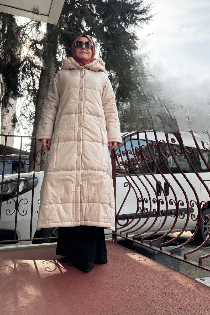 İnvee Şişme Mont 6681 - Bej - Görsel 1 #renk_bej