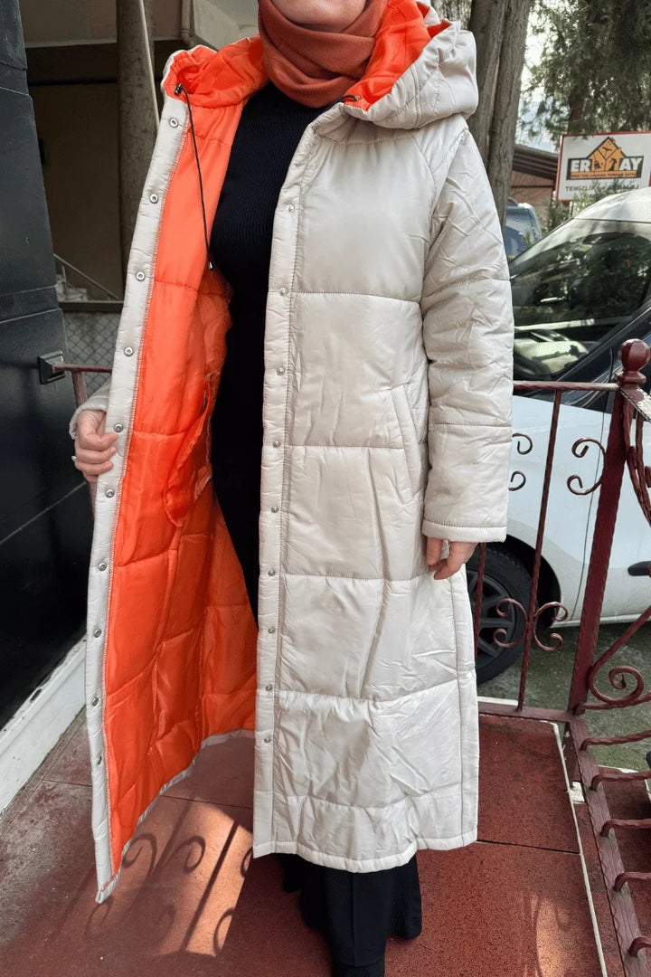 İnvee Şişme Mont 6681 - Bej - Görsel 4 