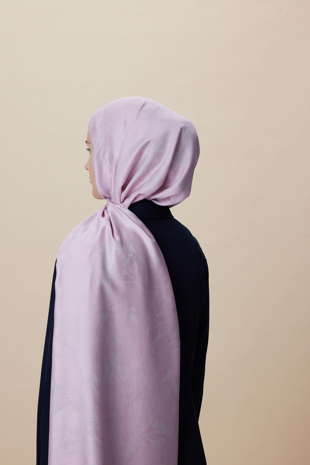Maisa JADE JAKARLI MODAL İPEK ŞAL 70*200 CM - PEMBE