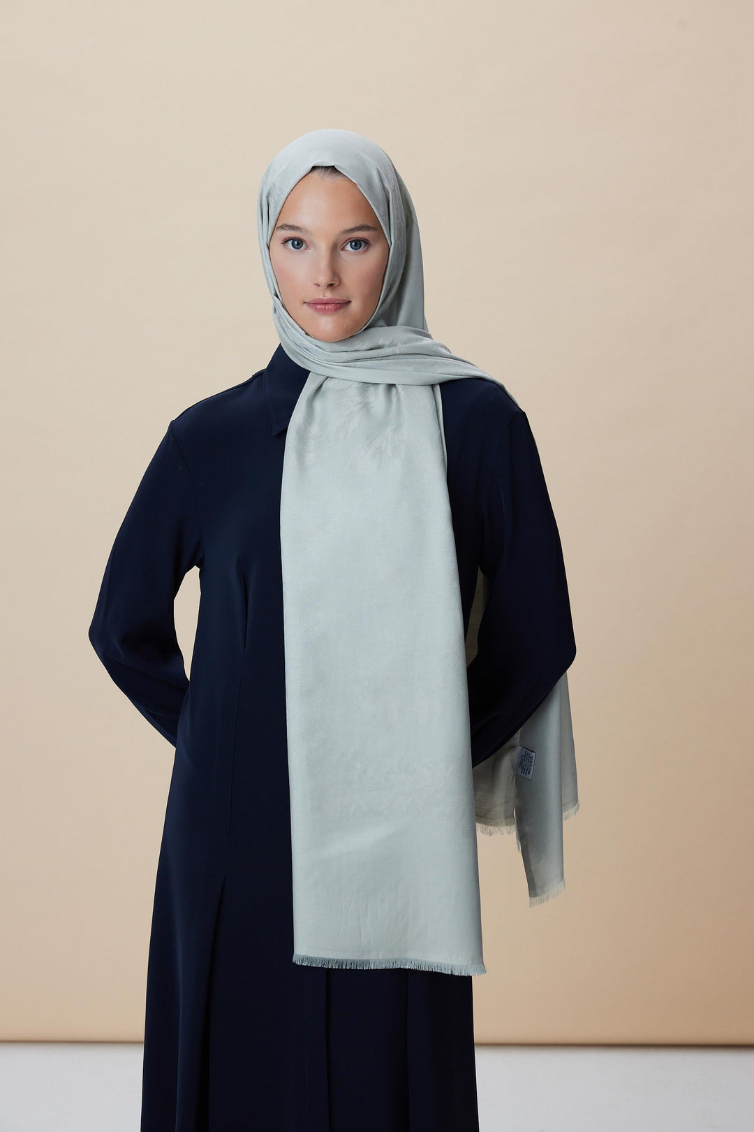 Maisa JADE JAKARLI MODAL İPEK ŞAL 70*200 CM - SU YEŞİLİ