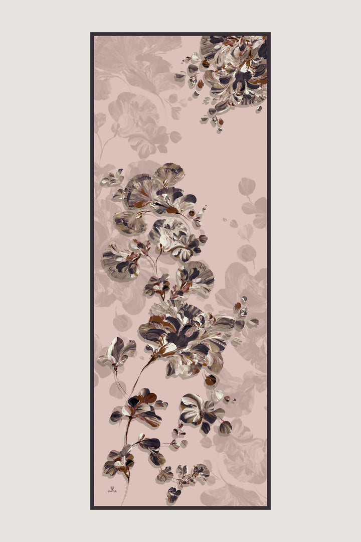 KEHRİBAR KREP İPEK ŞAL 70*190 CM - PUDRA PEMBE 