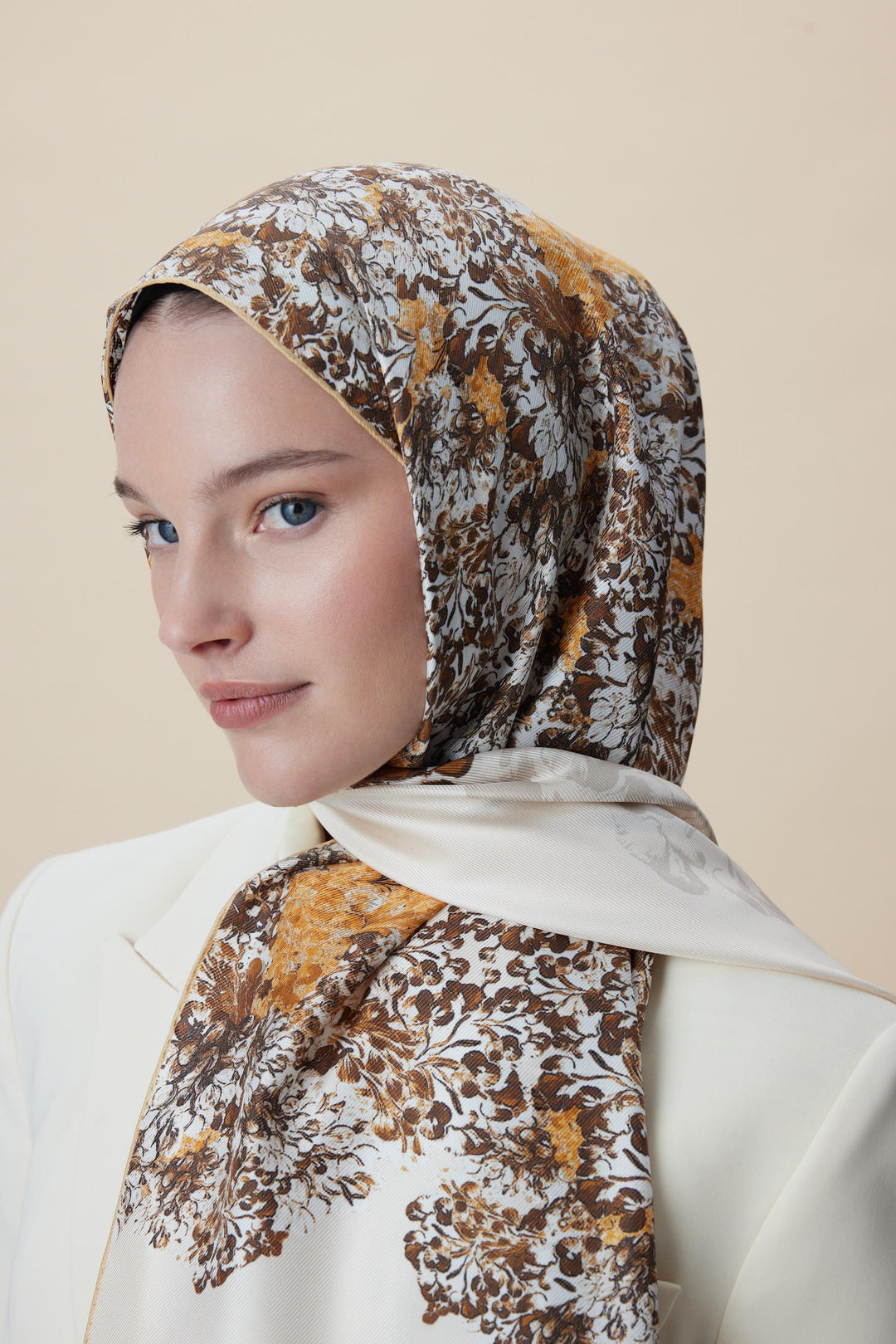 Maisa LARİN MULBERRY İPEK ŞAL 70*190 - BEJ
