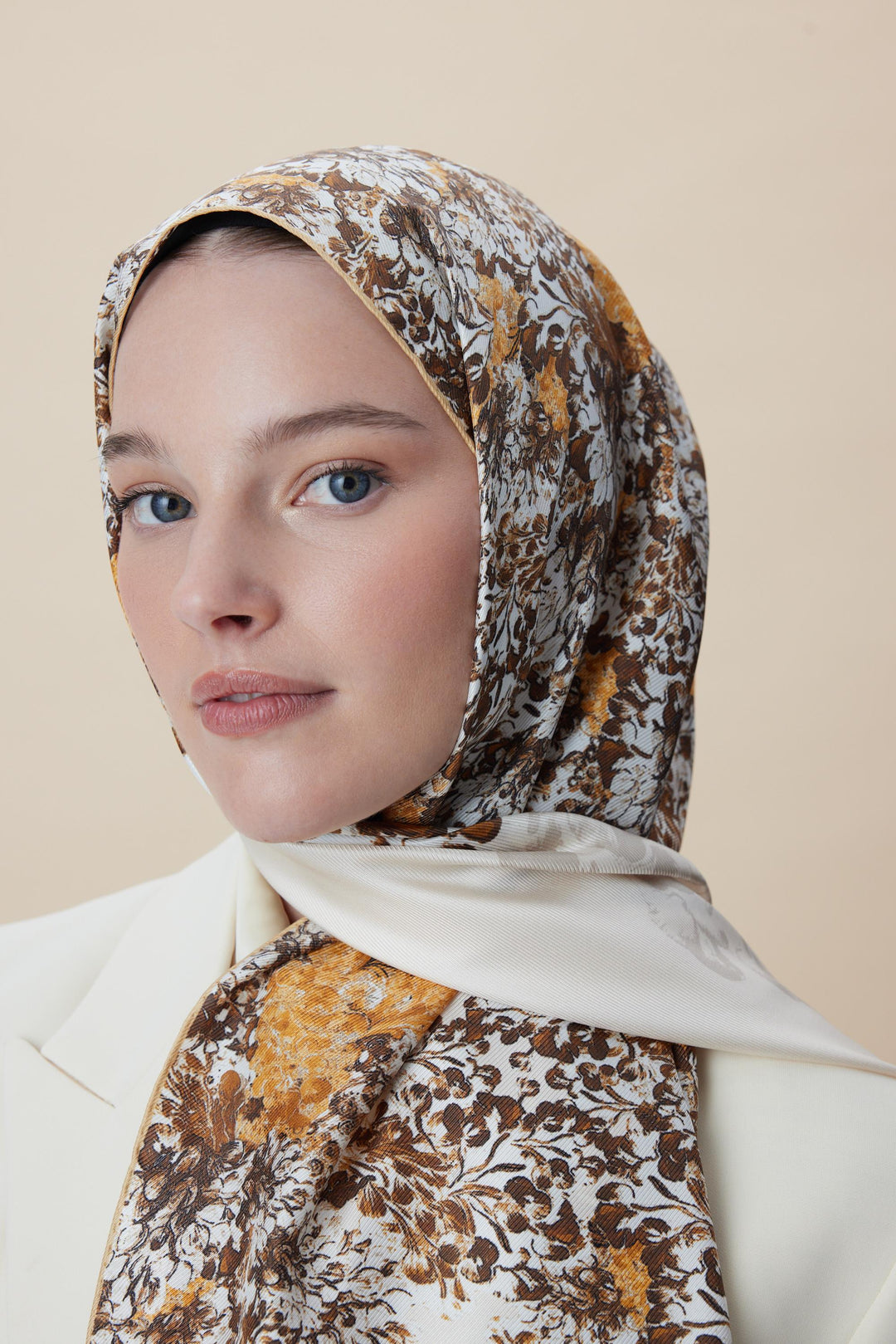 Maisa LARİN MULBERRY İPEK ŞAL 70*190 - BEJ