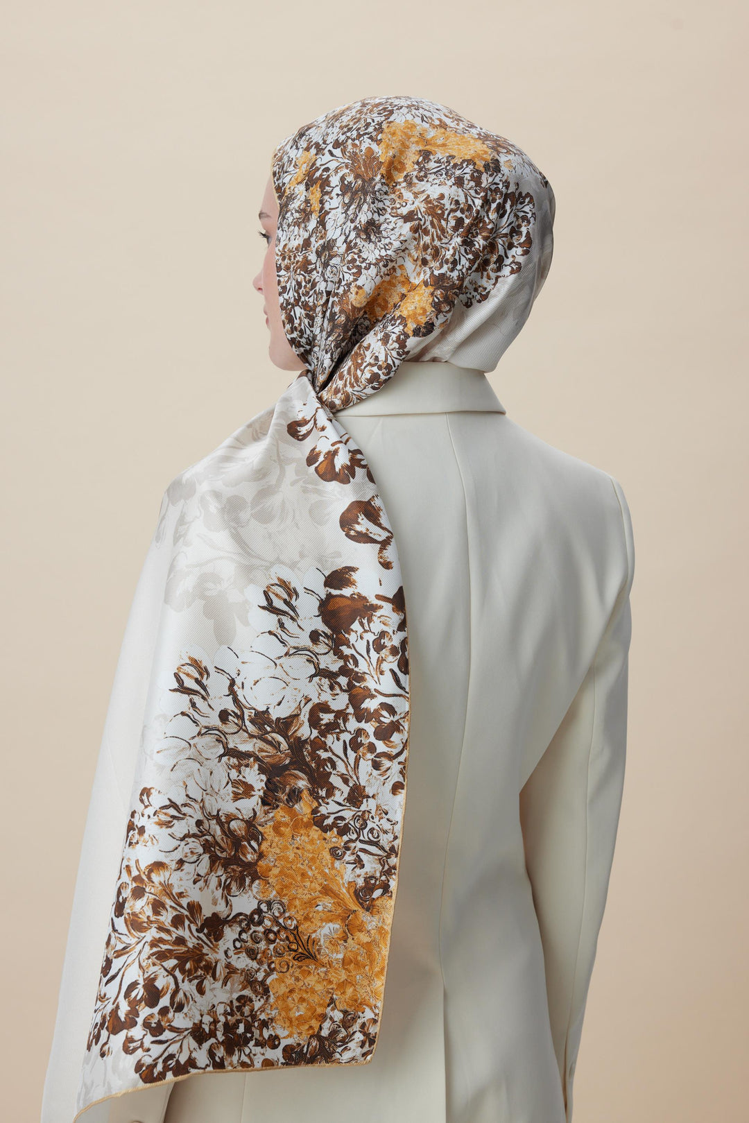 Maisa LARİN MULBERRY İPEK ŞAL 70*190 - BEJ