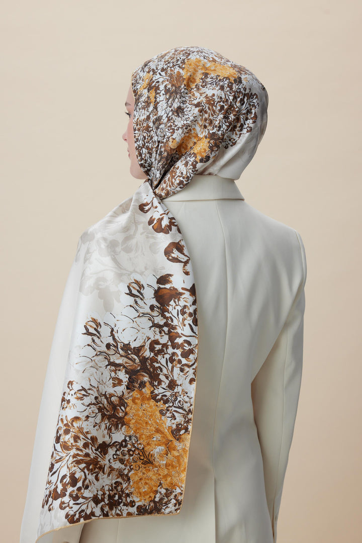 Maisa LARİN MULBERRY İPEK ŞAL 70*190 - BEJ