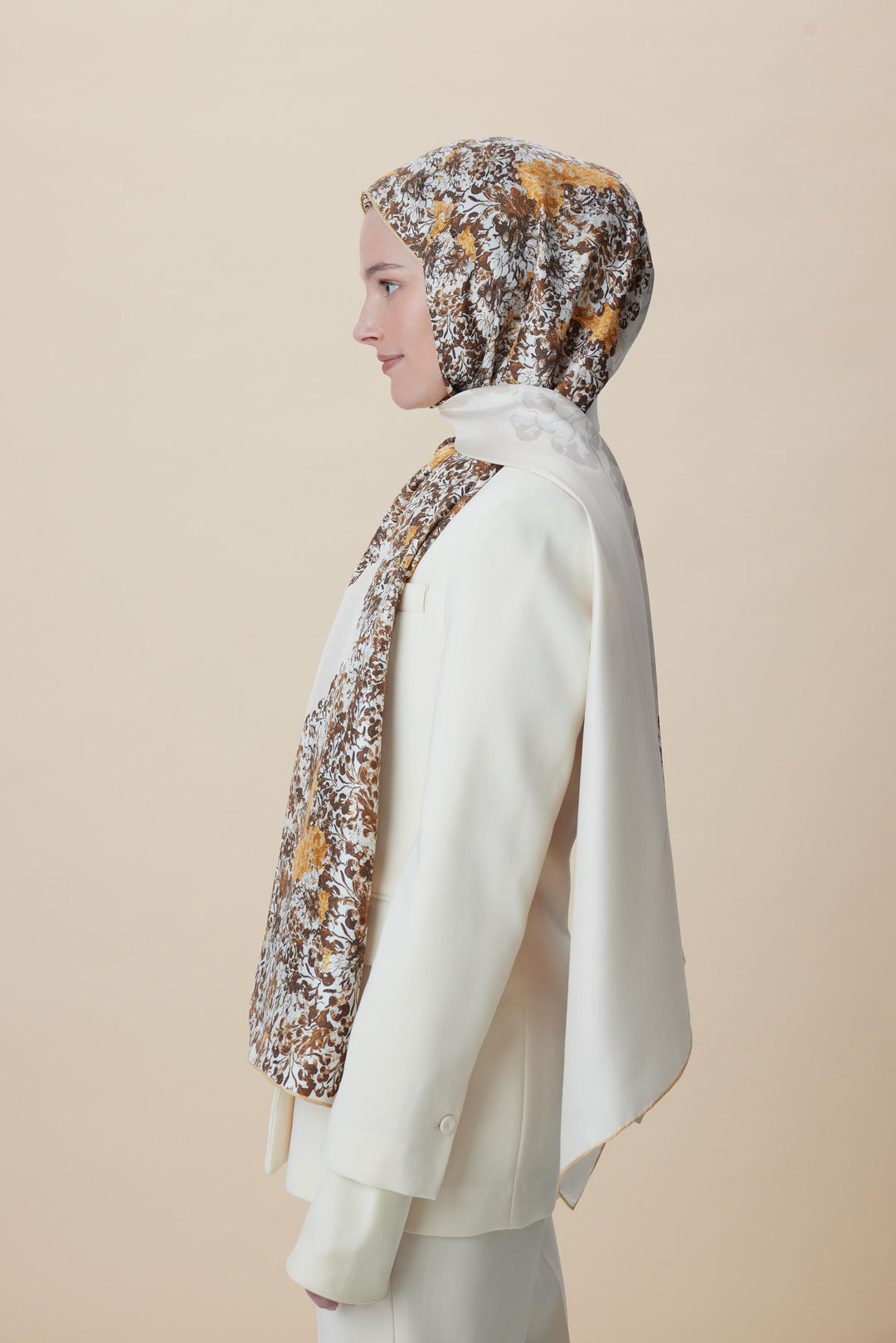 Maisa LARİN MULBERRY İPEK ŞAL 70*190 - BEJ