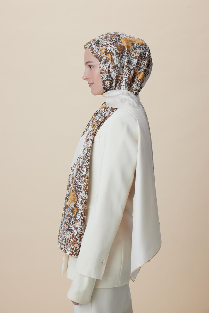 Maisa LARİN MULBERRY İPEK ŞAL 70*190 - BEJ