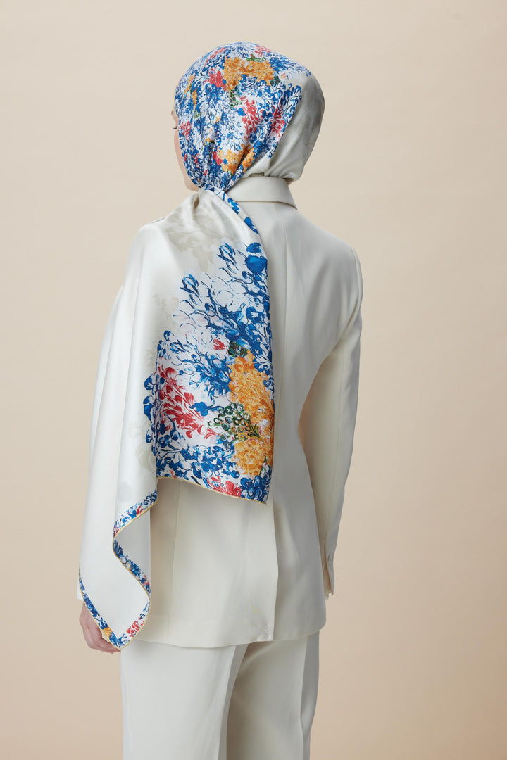 Maisa LARİN MULBERRY İPEK ŞAL 70*190 - MAVİ