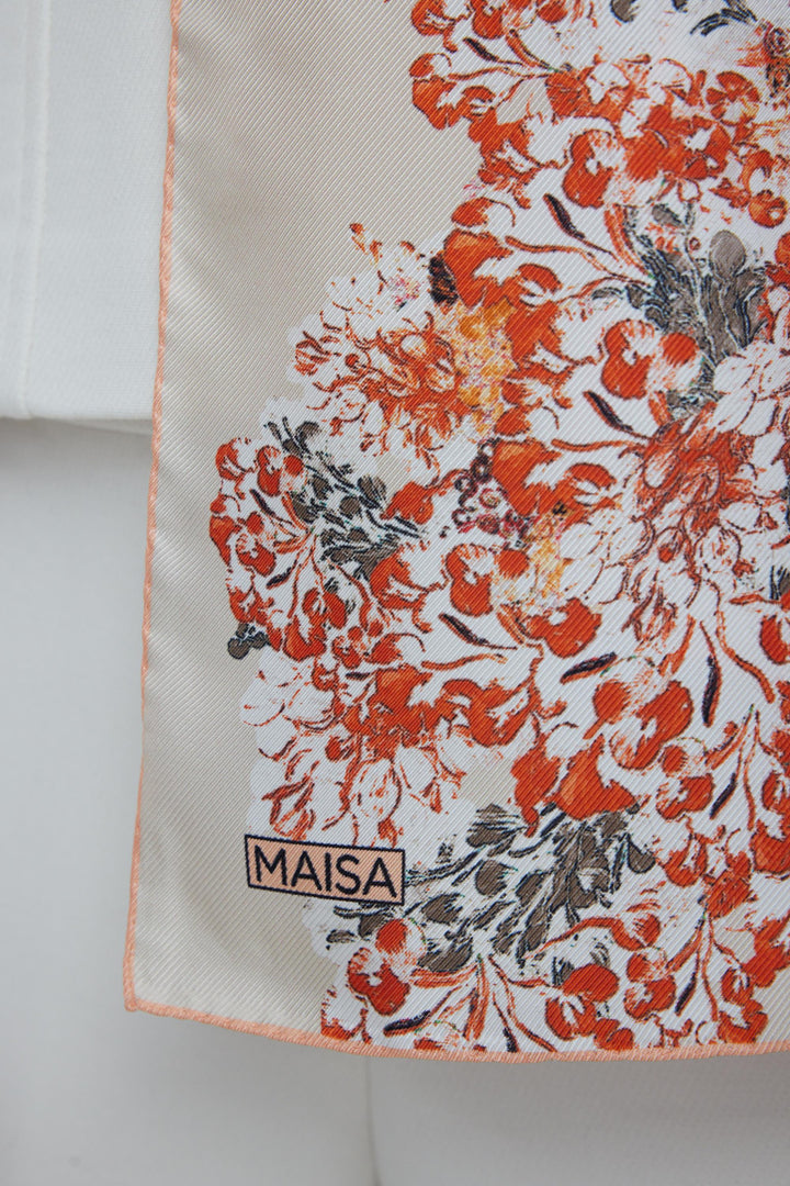 Maisa LARİN MULBERRY İPEK ŞAL 70*190 - MERCAN
