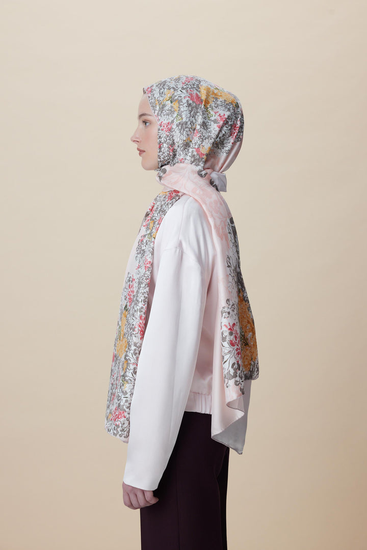 Maisa LARİN MULBERRY İPEK ŞAL 70*190 - PUDRA PEMBE