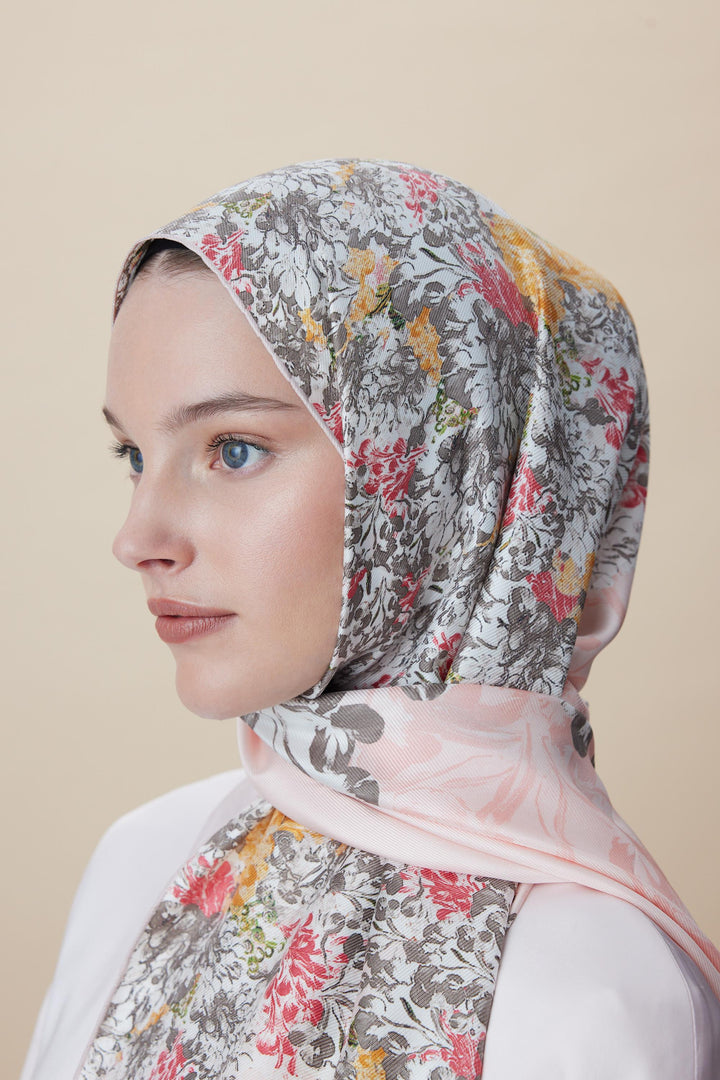 Maisa LARİN MULBERRY İPEK ŞAL 70*190 - PUDRA PEMBE