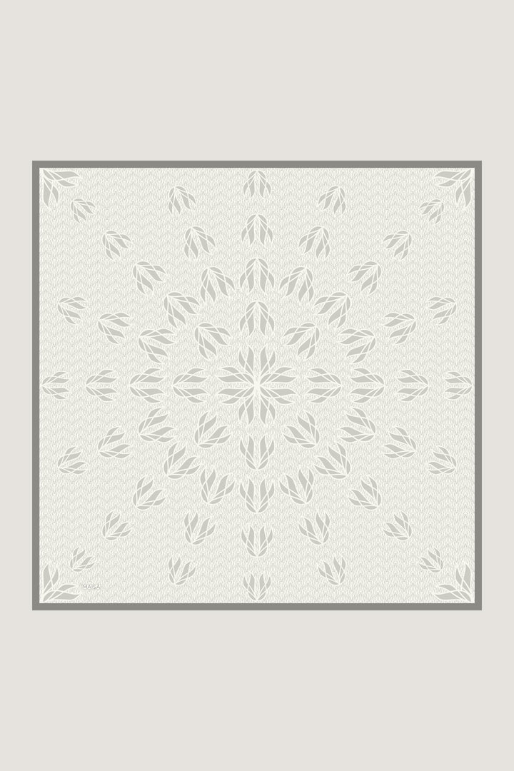 Maisa LAVİ TİVİL İPEK EŞARP 90*90 CM - EKRU