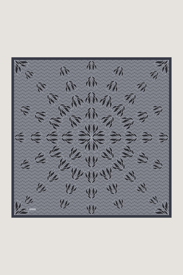 Maisa LAVİ TİVİL İPEK EŞARP 90*90 CM - GRİ