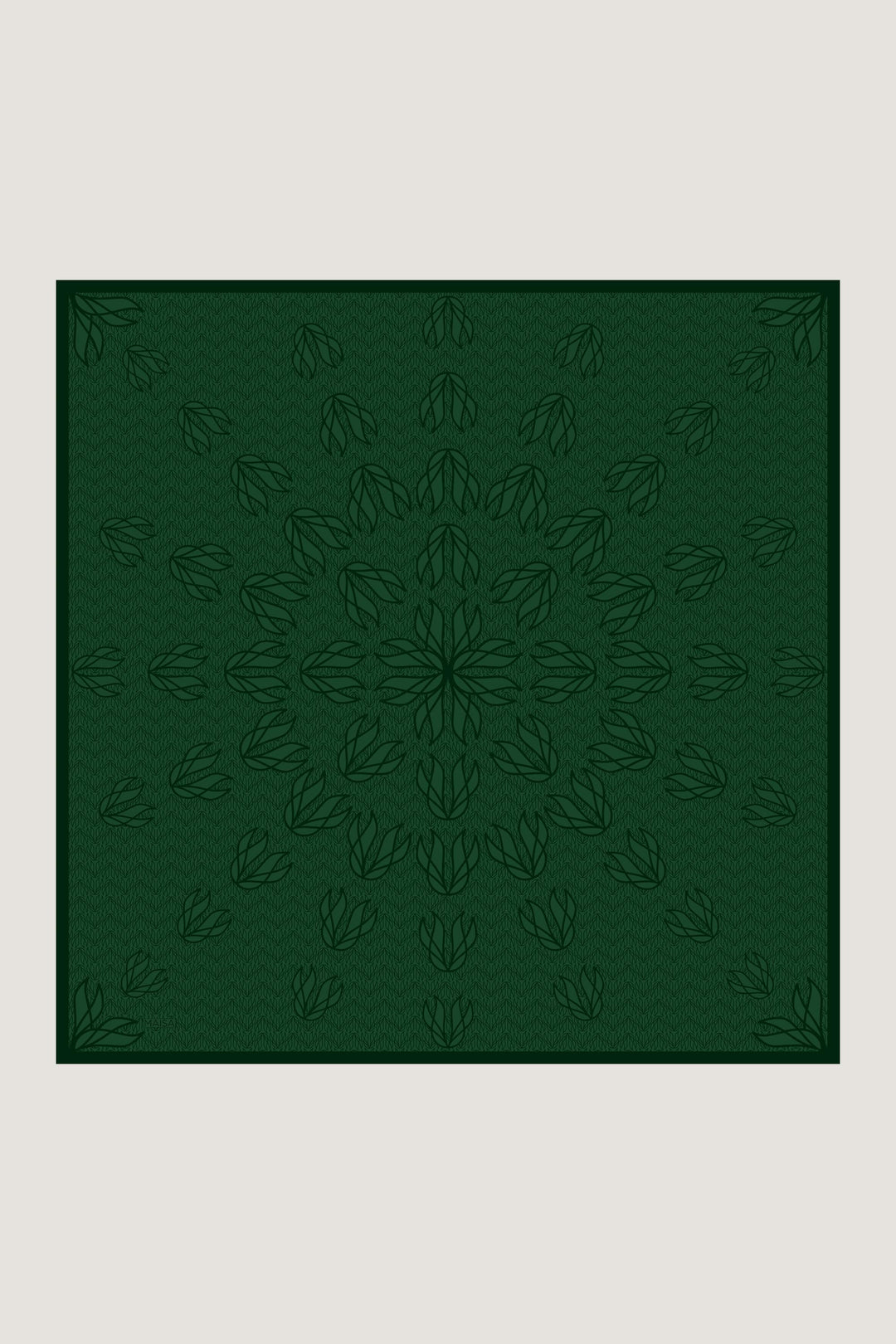 Maisa LAVİ TİVİL İPEK EŞARP 90*90 CM - KOYU YEŞİL