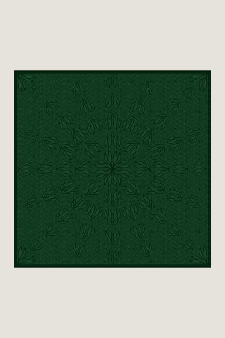 Maisa LAVİ TİVİL İPEK EŞARP 90*90 CM - KOYU YEŞİL