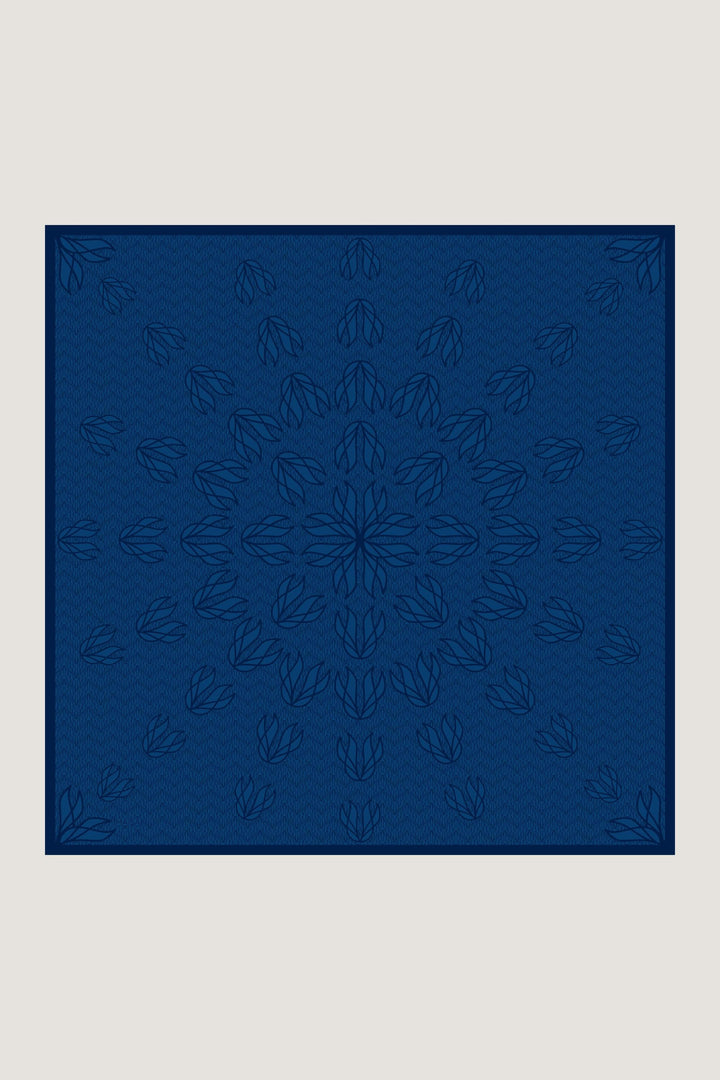 Maisa LAVİ TİVİL İPEK EŞARP 90*90 CM - LACİVERT