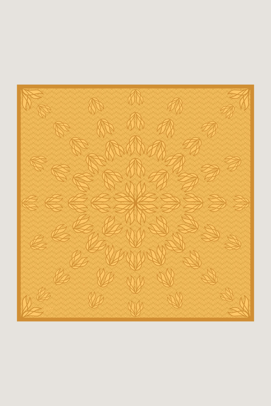 Maisa LAVİ TİVİL İPEK EŞARP 90*90 CM - SARI
