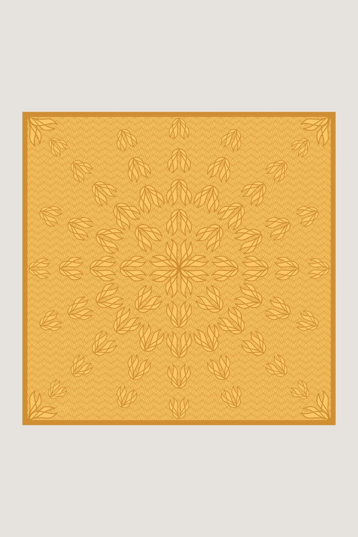 Maisa LAVİ TİVİL İPEK EŞARP 90*90 CM - SARI