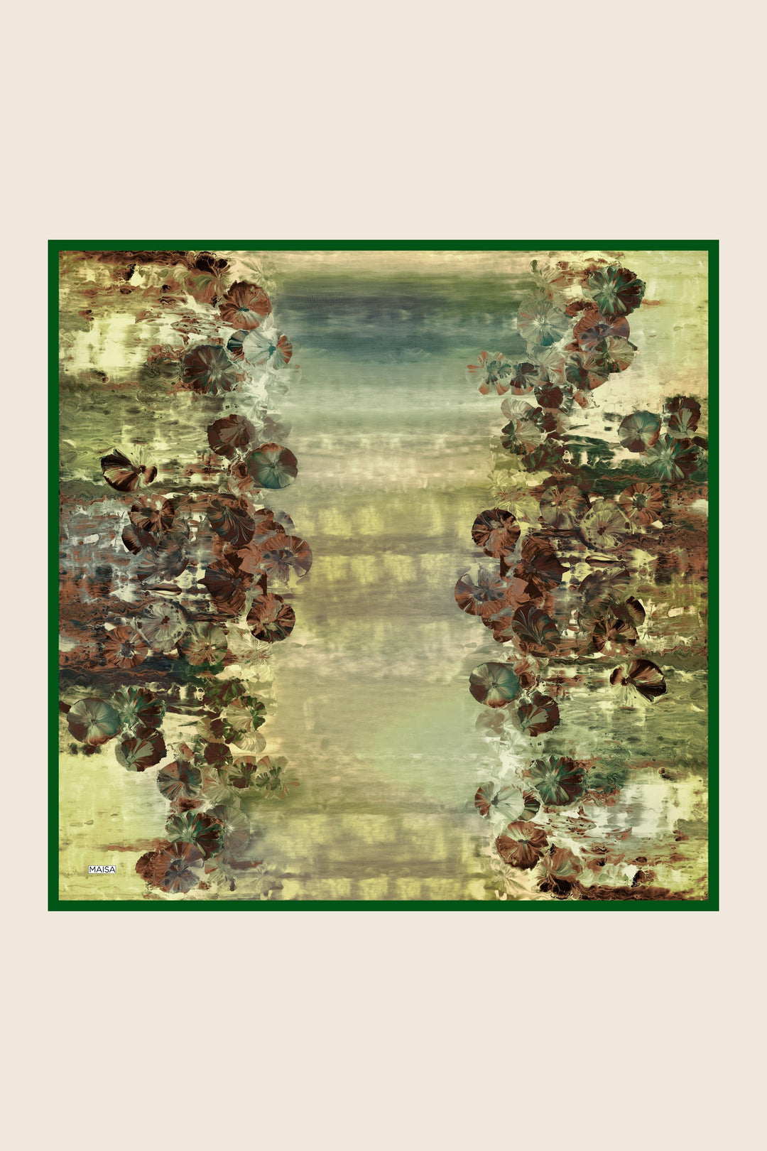 YONCA MULBERRY İPEK EŞARP 90*90 CM - YEŞİL - Görsel 5