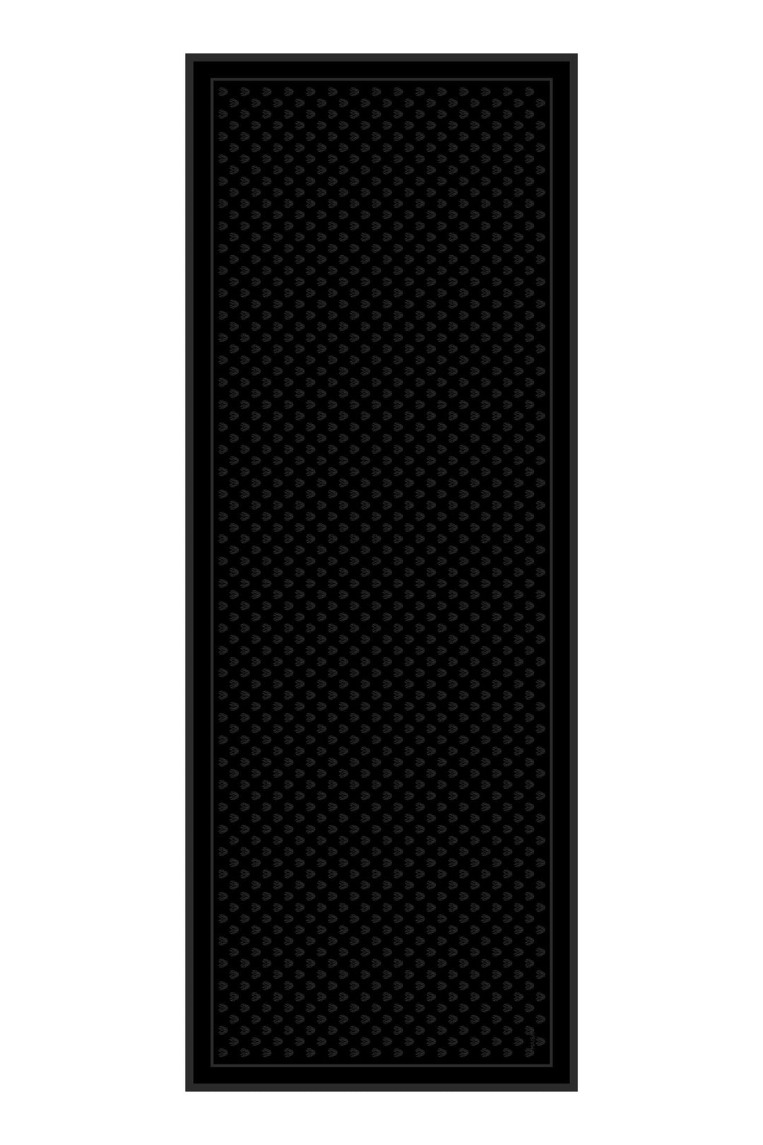 BİRCE KREP İPEK ŞAL 70*190 – SİYAH - Görsel 1