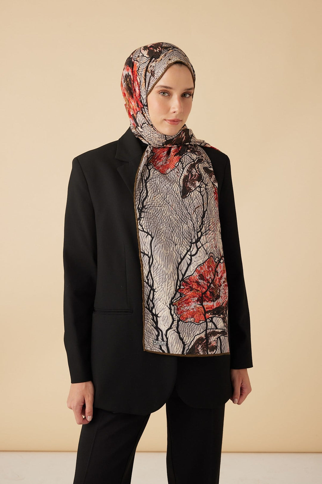 VUSLAT YÜN İPEK KAŞMİR ŞAL 70*200 CM - EKRU - Görsel 3