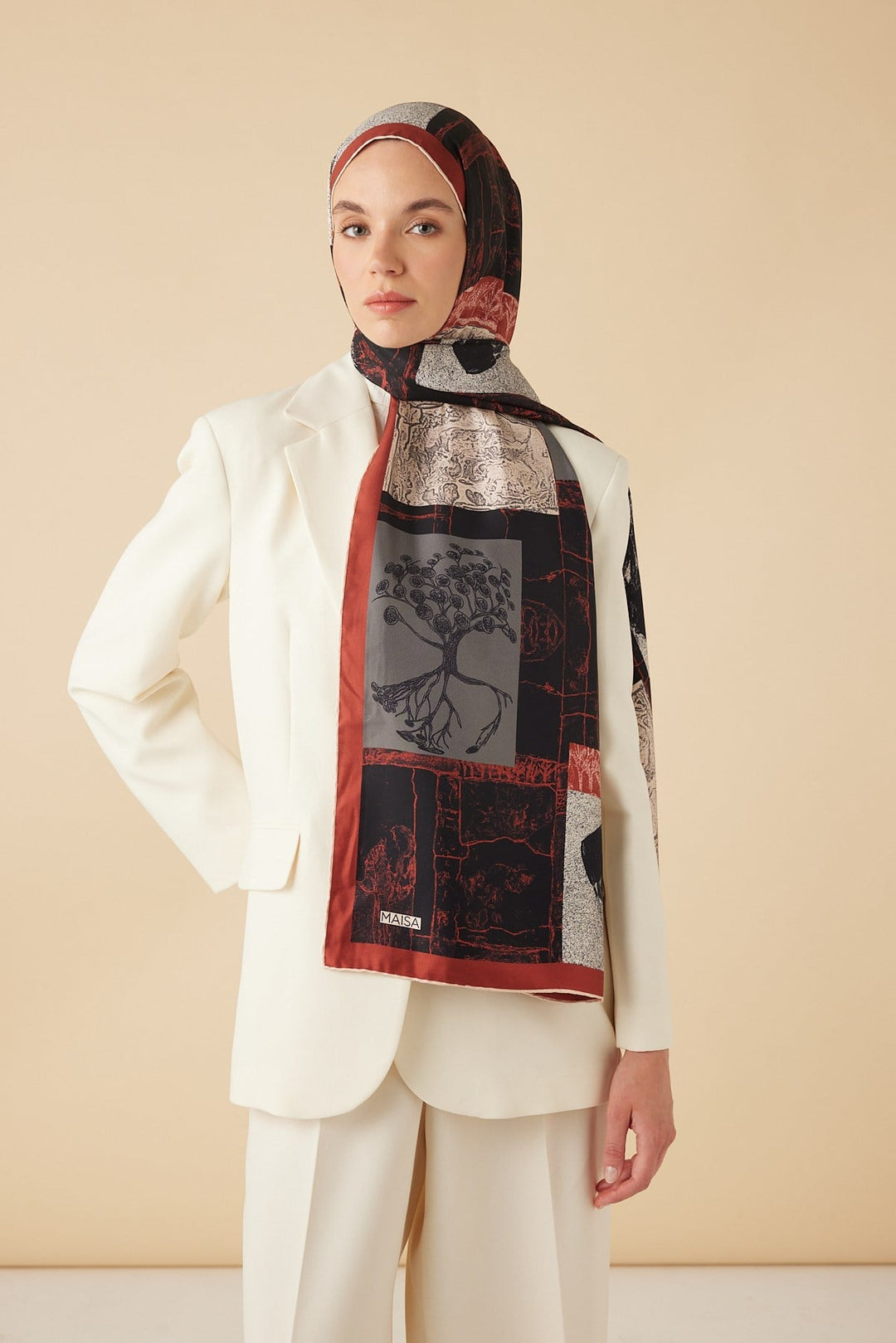 DİDAR MULBERRY İPEK ŞAL 70*190 CM - SİYAH - Görsel 2