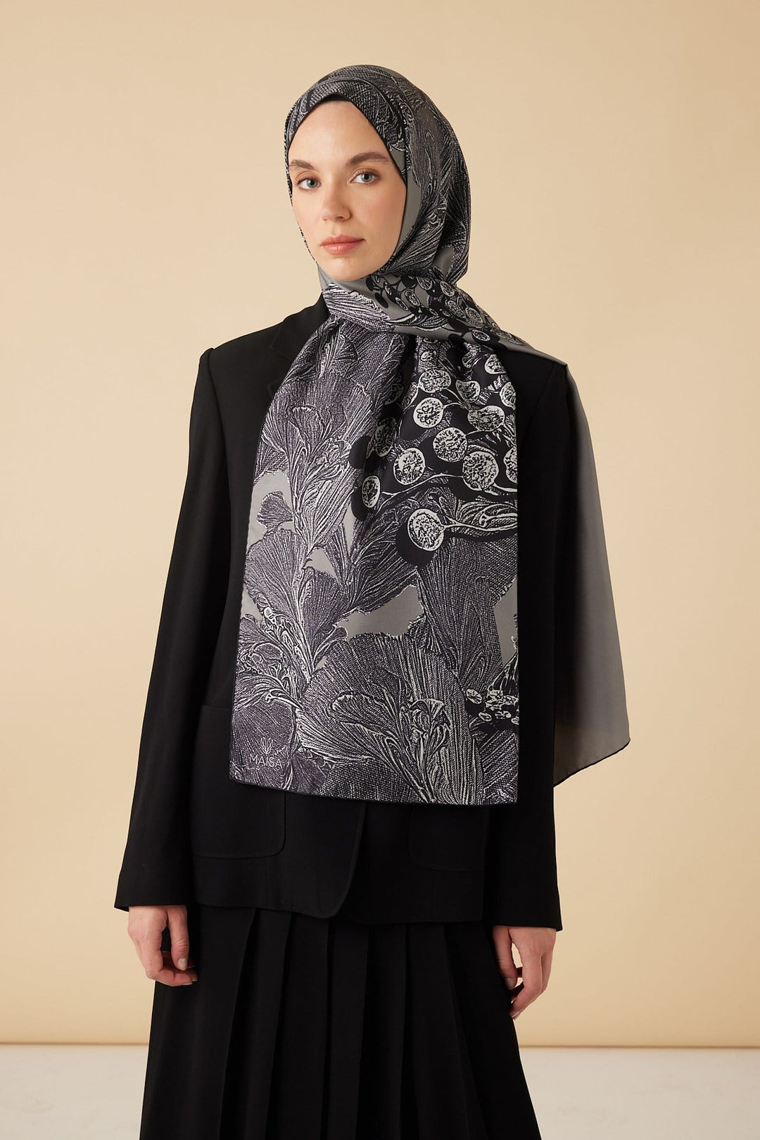 EFNA MULBERRY İPEK ŞAL 70*190 CM - AÇIK GRİ - Görsel 2