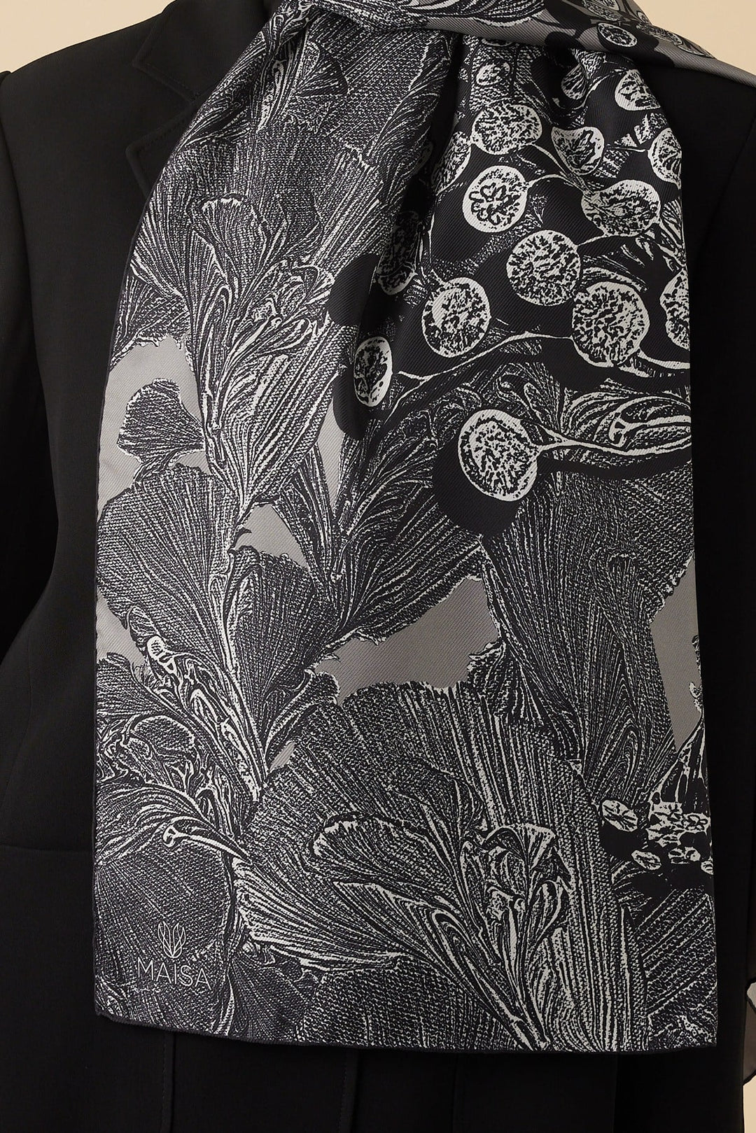 EFNA MULBERRY İPEK ŞAL 70*190 CM - AÇIK GRİ - Görsel 4