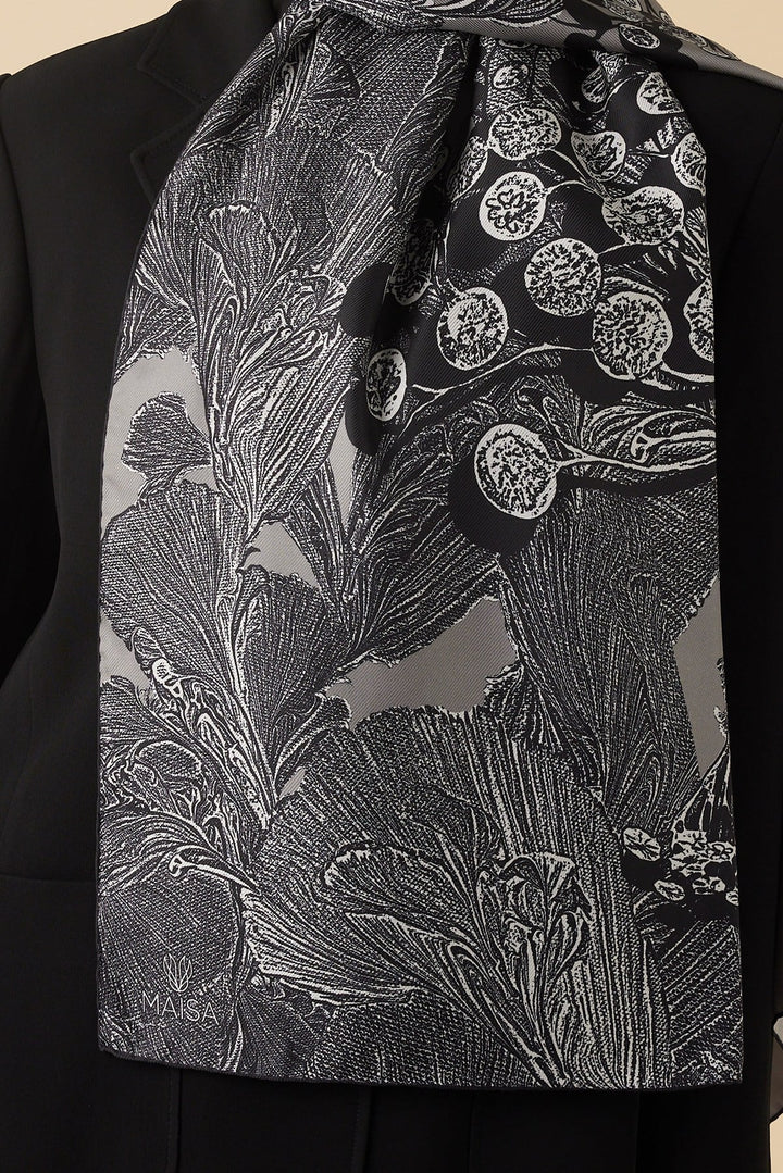 EFNA MULBERRY İPEK ŞAL 70*190 CM - AÇIK GRİ - Görsel 4