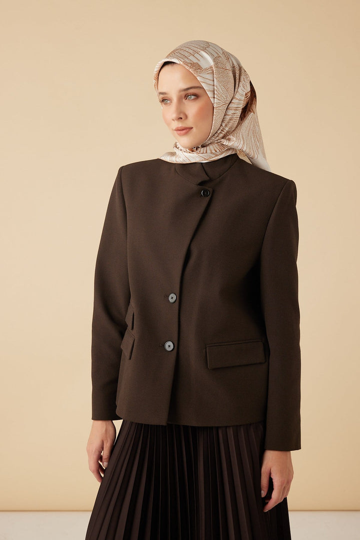 DEVRAN TİVİL İPEK EŞARP 90*90 CM - BEJ - Görsel 3