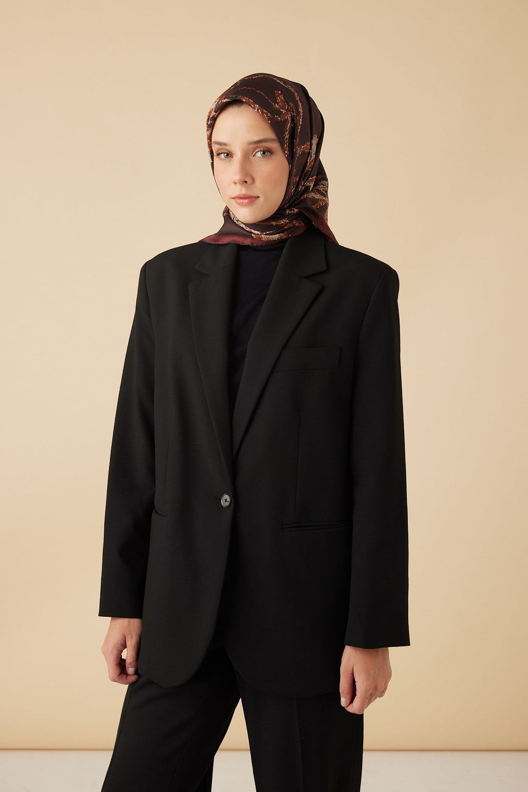 CEVLAN MULBERRY İPEK EŞARP 90*90 CM - KİREMİT - Görsel 3