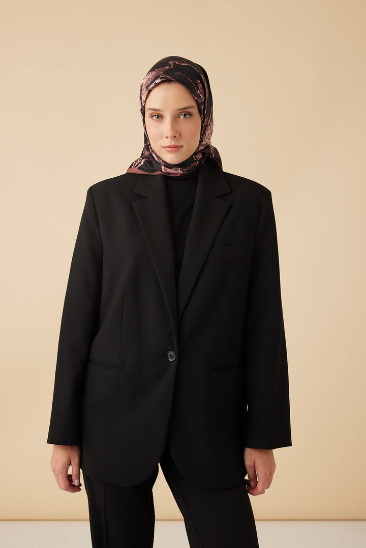 CEVLAN MULBERRY İPEK EŞARP 90*90 CM - GÜL KURUSU - Görsel 1