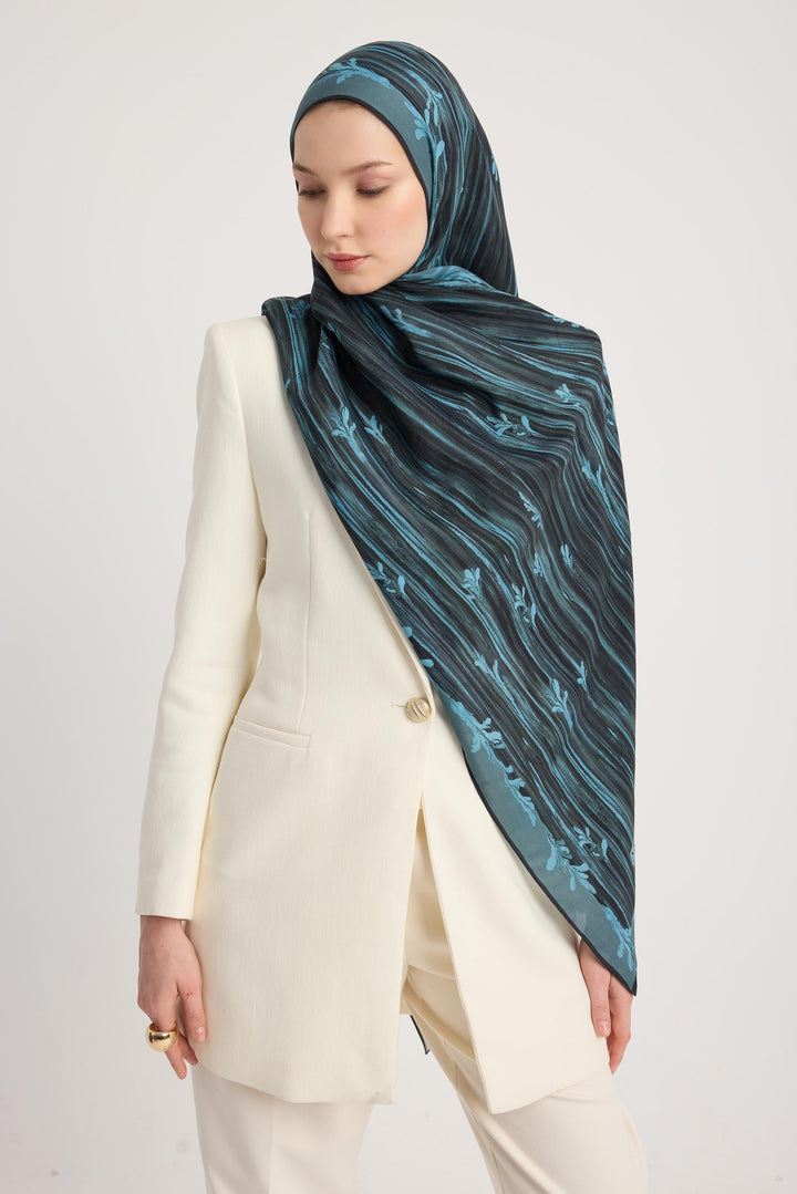 Maisa SUZEN FLOŞ VİSKON ŞAL 70*190 CM - ANTRASİT