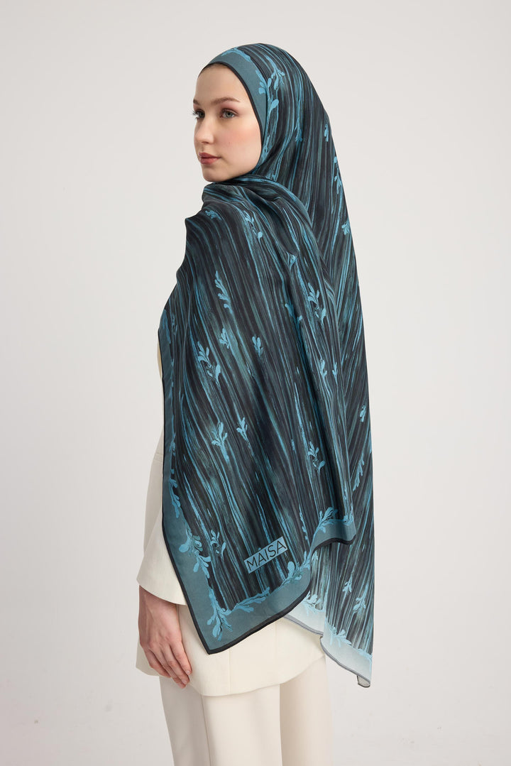 Maisa SUZEN FLOŞ VİSKON ŞAL 70*190 CM - ANTRASİT