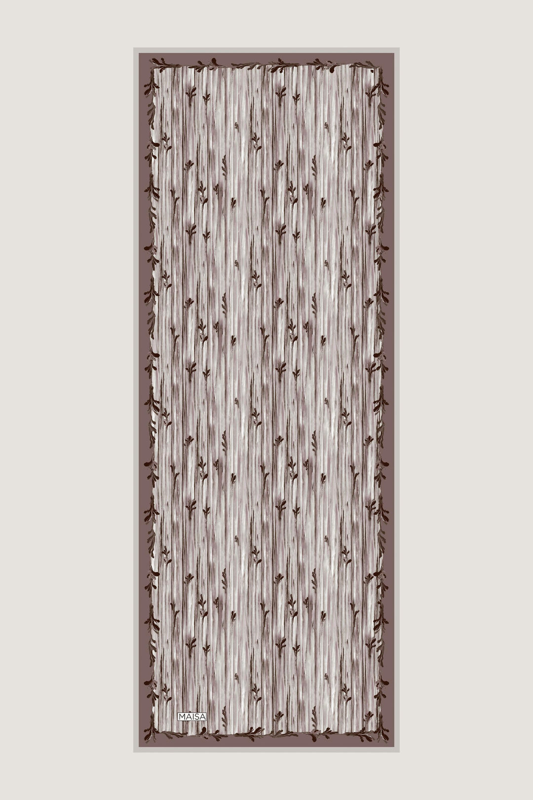 Maisa SUZEN FLOŞ VİSKON ŞAL 70*190 CM - VİZON