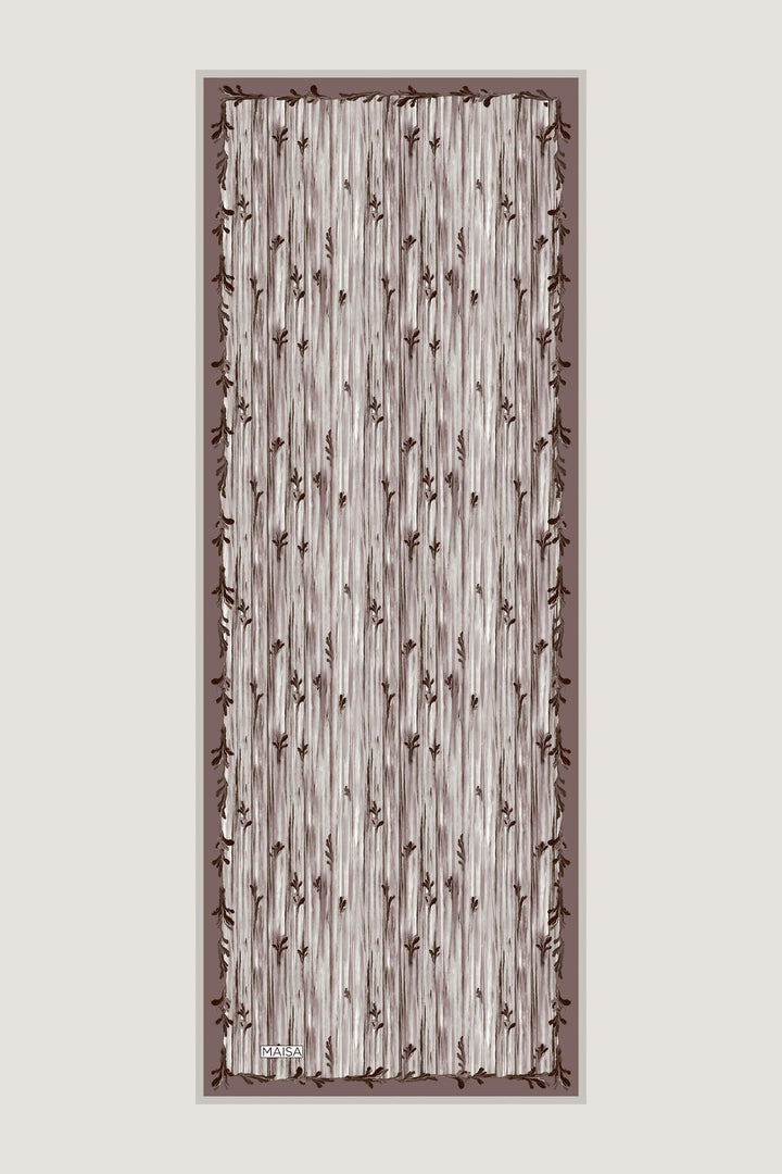 Maisa SUZEN FLOŞ VİSKON ŞAL 70*190 CM - VİZON