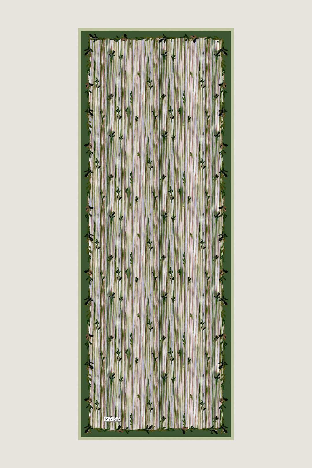 Maisa SUZEN FLOŞ VİSKON ŞAL 70*190 CM - YEŞİL